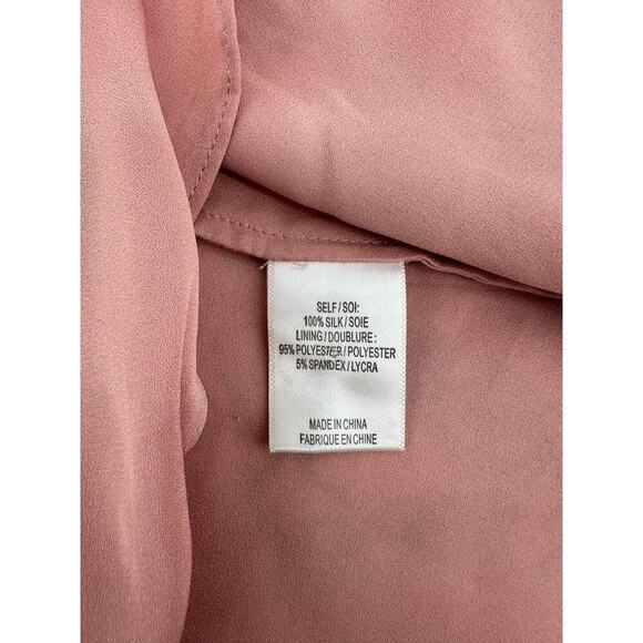 HAUTE HIPPIE Top Women’s Size Small No Regrets Cami Silk Pink Blouse Studded - Picture 8 of 9